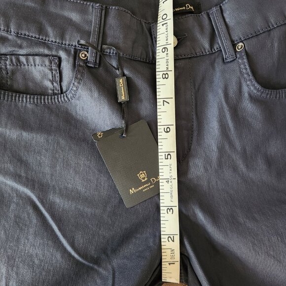 MASSIMO DUTTI SKINNY FIT BLACK THICK COTTON PANS NEW SIZE 4 - Picture 11 of 13